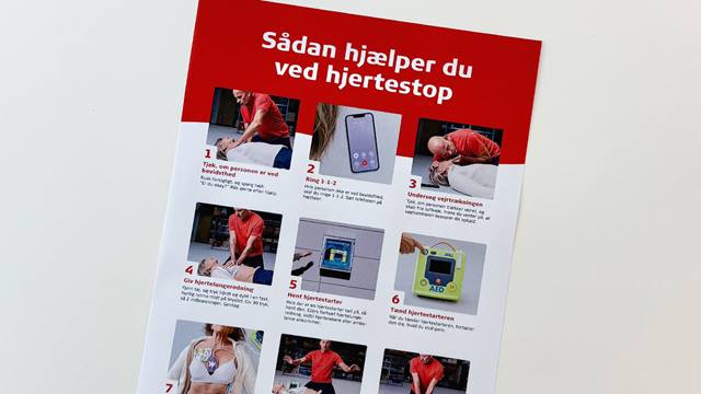 Foto af hjertestarterplakaten